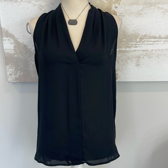 Vince camuto sleeveless semi hi-low blouse - Picture 1 of 8